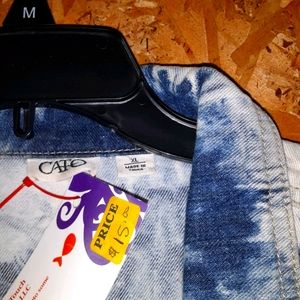 Stone wash women's jacket